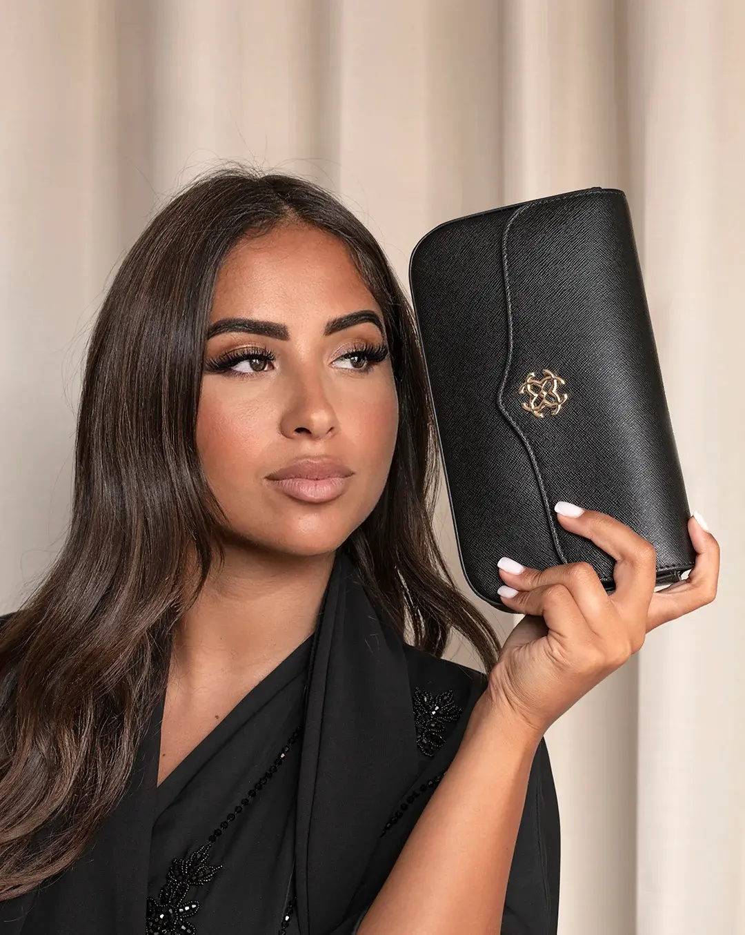 Saffiano Leather Clutch Bag